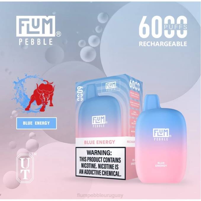 FLUM PEBBLES 6000 bocanadas energía azul 202R12 - Flum Pebble Vape Flavors